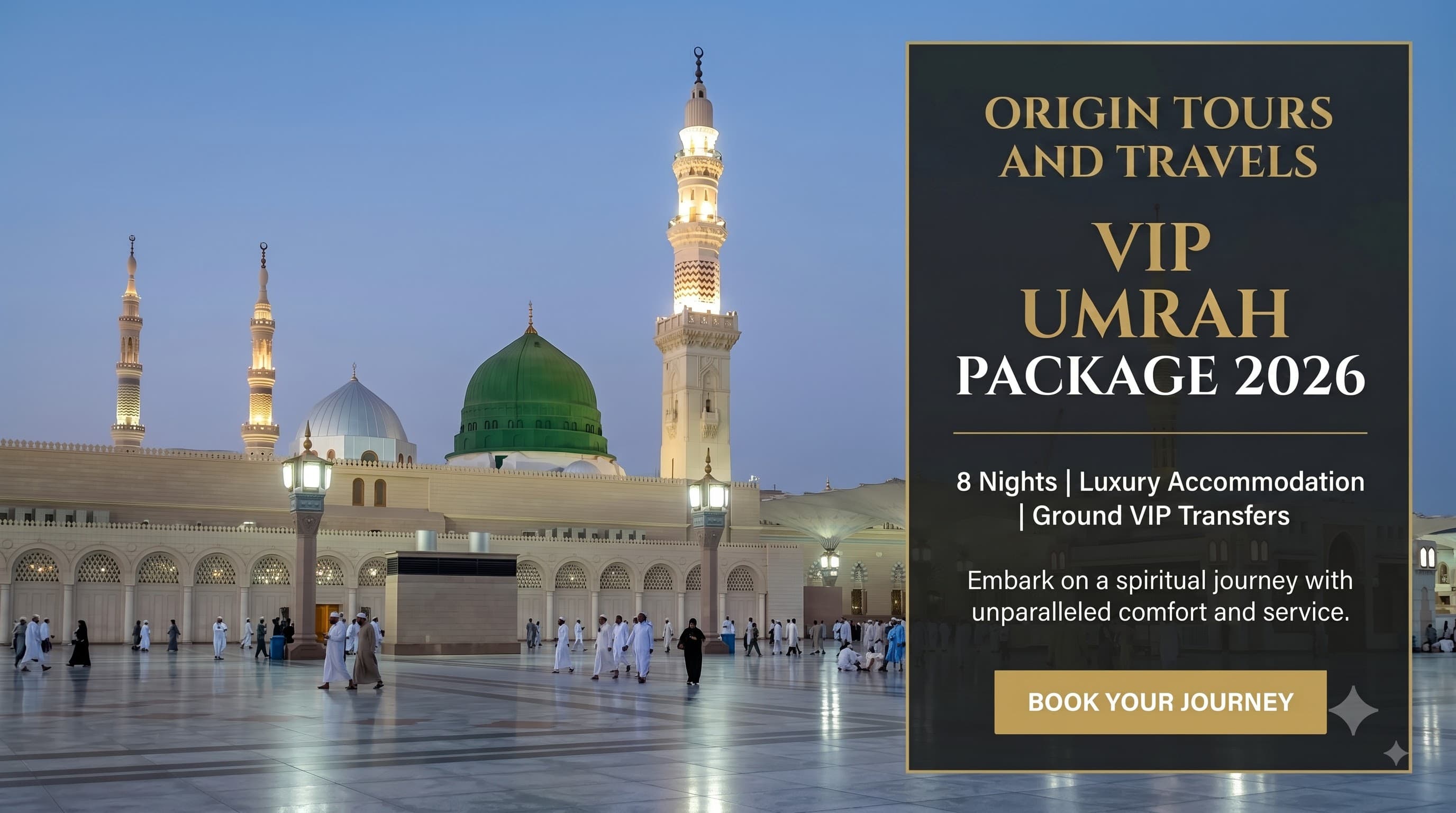 VIP Umrah Package 2026 8 Nights