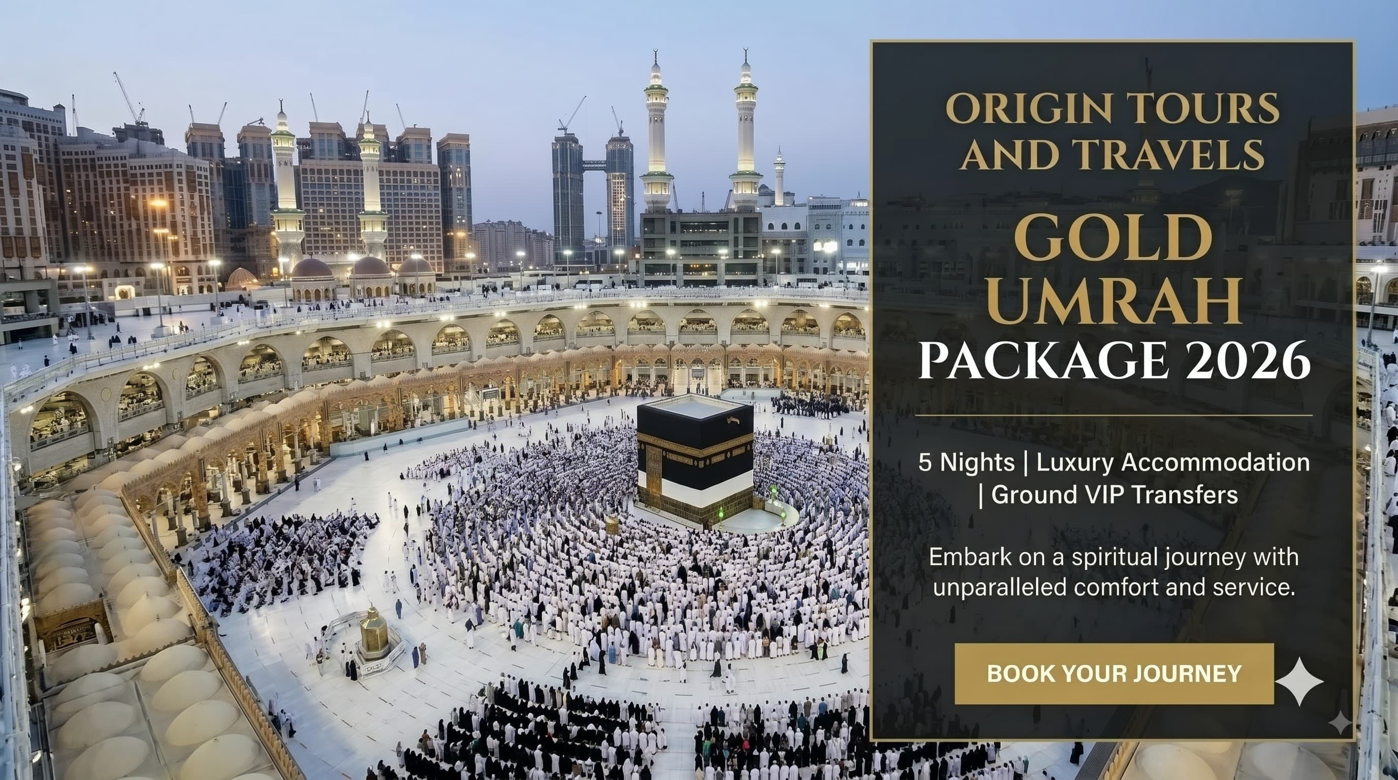Gold Umrah Package 2026 5 Nights